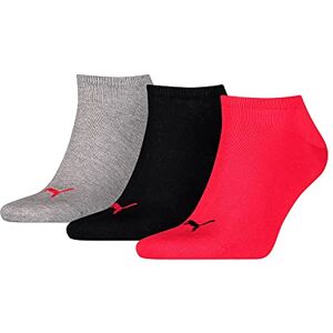 PUMA Damessneakers (verpakking van 3 stuks), zwart/rood, 38 EU PUMA Damessneakers (verpakking van 3 stuks), zwart/rood, 38 EU