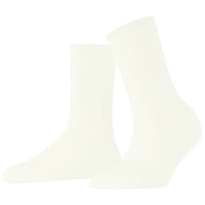 FALKE Dames Sokken Cotton Rib W So katoen eenkleurig 1 paar, Wit Off-White 2040, 39-42 FALKE Dames Sokken Cotton Rib W So katoen eenkleurig 1 paar, Wit Off-White 2040, 39-42