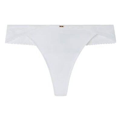 women'secret String Cotton Collection Tanga voor dames, Ivoor, S women'secret String Cotton Collection Tanga voor dames, Ivoor, S