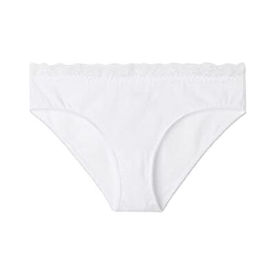 Golden Lady Slip van kant van katoen, wit, S voor dames Golden Lady Slip van kant van katoen, wit, S voor dames