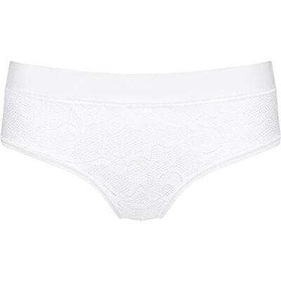 Sloggi GO Allround Lace Midi Ondergoed voor dames, wit, One Size Sloggi GO Allround Lace Midi Ondergoed voor dames, wit, One Size