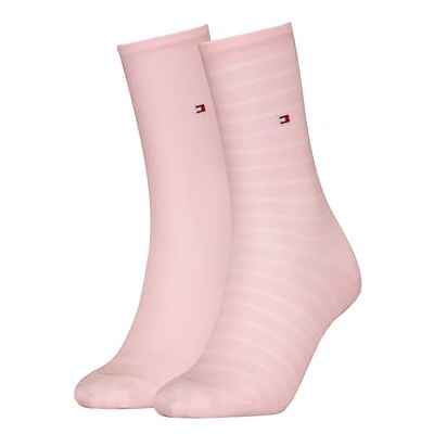 Tommy Hilfiger 8719965009202 TH WOMEN SOK 2P KLEINE STRIPE, lichtroze, 39-42 EU Tommy Hilfiger 8719965009202 TH WOMEN SOK 2P KLEINE STRIPE, lichtroze, 39-42 EU