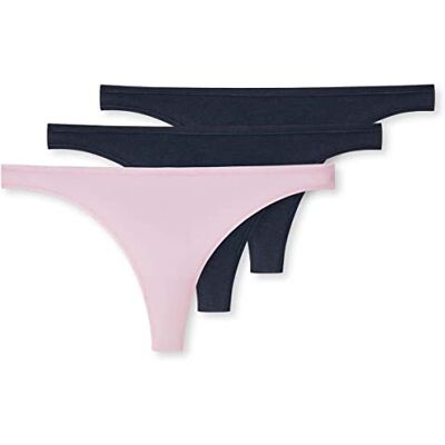 Schiesser Dames 3 stuks string biologisch katoen 95/5 biologisch, Meerkleurig, 34 Schiesser Dames 3 stuks string biologisch katoen 95/5 biologisch, Meerkleurig, 34
