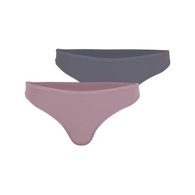 Athena Set van 2 tanga's voor dames, Easy Seconde Skin, Taupe roze/grijs, S-M Athena Set van 2 tanga's voor dames, Easy Seconde Skin, Taupe roze/grijs, S-M