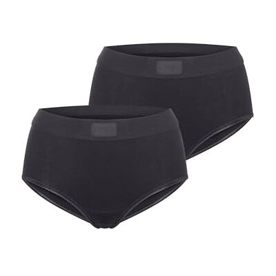 Sloggi Double Comfort T Maxi 2P Zwart, zwart, 38 Sloggi Double Comfort T Maxi 2P Zwart, zwart, 38