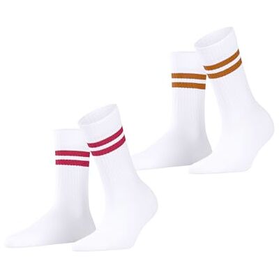 ESPRIT Dames Sokken Tennis Stripe Multipack W So katoen gedessineerd 2 paar, Wit Raw White 2100, 35-38 ESPRIT Dames Sokken Tennis Stripe Multipack W So katoen gedessineerd 2 paar, Wit Raw White 2100, 35-38