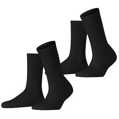 ESPRIT Dames Sokken Basic Tennis Multipack W So katoen eenkleurig 2 paar, Veelkleurig Schwarz 0060, 39-42 ESPRIT Dames Sokken Basic Tennis Multipack W So katoen eenkleurig 2 paar, Veelkleurig Schwarz 0060, 39-42