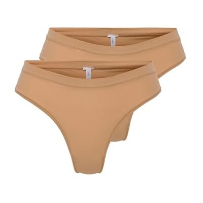 ONLY Letter 2-Pack Acc Onlpeachy Soft Cheeky, 2-pack, Tawny Birch, S (2 stuks) dames, Tawny Birch, S ONLY Letter 2-Pack Acc Onlpeachy Soft Cheeky, 2-pack, Tawny Birch, S (2 stuks) dames, Tawny Birch, S