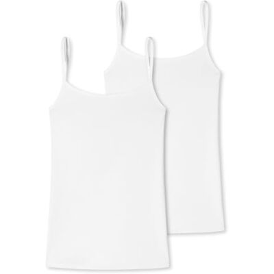 Uncover by Schiesser Schiesser Dames 2 stuks spaghettitop ondergoed, wit, XXL, wit, XXL Uncover by Schiesser Schiesser Dames 2 stuks spaghettitop ondergoed, wit, XXL, wit, XXL