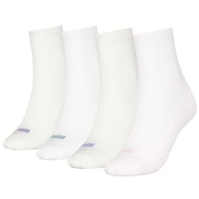 PUMA Dames Heart Logo Short Sock (4 stuks), Mixed Colors, 35-38 PUMA Dames Heart Logo Short Sock (4 stuks), Mixed Colors, 35-38