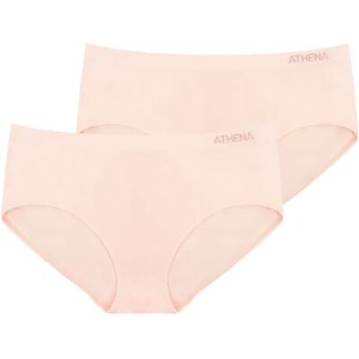 Athena Set van 2 hipsters, Beige/Beige, L Athena Set van 2 hipsters, Beige/Beige, L