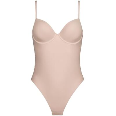 DIM Damesbody string-vorm gevoerd en glad onzichtbaar vormgevend effect, Nieuwe huid, XL DIM Damesbody string-vorm gevoerd en glad onzichtbaar vormgevend effect, Nieuwe huid, XL
