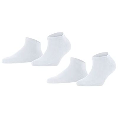 FALKE dames Happy 2-Pack sneakersokken admend katoen verstevigde damessneakersokken een allrounder kort duurzaam slijtvast huidvriendelijk effen multipack 2 paar FALKE dames Happy 2-Pack sneakersokken admend katoen verstevigde damessneakersokken een allrounder kort duurzaam slijtvast huidvriendelijk effen multipack 2 paar