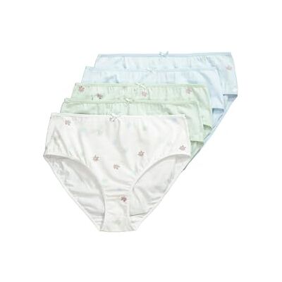 Ulla Popken Grote maten grote maten plus size midislips, 5-pack, bloemen/effen, blauw, 58-60 Grote maten Ulla Popken Grote maten grote maten plus size midislips, 5-pack, bloemen/effen, blauw, 58-60 Grote maten