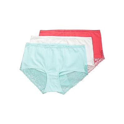 Ulla Popken Dames grote maten grote maten plus size hipster, 3-pack, kant, roze, 46-48 Grote maten Ulla Popken Dames grote maten grote maten plus size hipster, 3-pack, kant, roze, 46-48 Grote maten