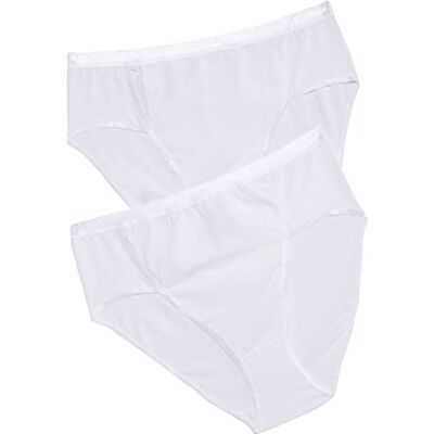 Ulla Popken Grote maten dames slip jazz-Pant set van 2, wit, 66-68 Ulla Popken Grote maten dames slip jazz-Pant set van 2, wit, 66-68