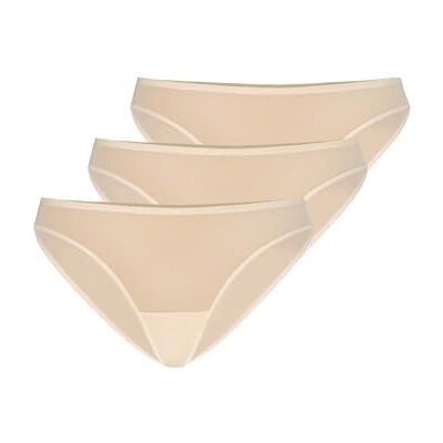 Teyli 3-pack dames slips mesh slips volledig comfortabel ademend elastisch slipje Pack van 3 Agil, Beige, 34 Teyli 3-pack dames slips mesh slips volledig comfortabel ademend elastisch slipje Pack van 3 Agil, Beige, 34