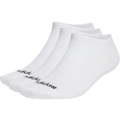 adidas Uniseks-Volwassen Invisible Sokken/Sneakersokken, White/Black, S adidas Uniseks-Volwassen Invisible Sokken/Sneakersokken, White/Black, S
