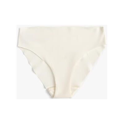 Koton Laser gesneden slipje Braziliaanse bloeiers voor dames, Ecru (002), M Koton Laser gesneden slipje Braziliaanse bloeiers voor dames, Ecru (002), M
