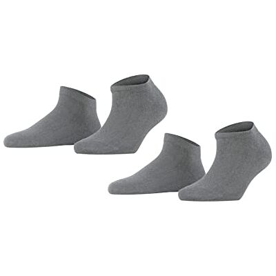 FALKE dames Happy 2-Pack sneakersokken admend katoen verstevigde damessneakersokken een allrounder kort duurzaam slijtvast huidvriendelijk effen multipack 2 paar FALKE dames Happy 2-Pack sneakersokken admend katoen verstevigde damessneakersokken een allrounder kort duurzaam slijtvast huidvriendelijk effen multipack 2 paar