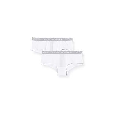 Giorgio Armani Bi-Pack Cheeky Pants Iconic Cotton Ondergoed (2 stuks), wit/wit, XL Giorgio Armani Bi-Pack Cheeky Pants Iconic Cotton Ondergoed (2 stuks), wit/wit, XL