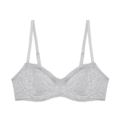 Passionata Charlotte, beha, beugels, mand, comfortabel en zacht, modal katoen, kanten halslijn, verstelbare bandjes Passionata Charlotte, beha, beugels, mand, comfortabel en zacht, modal katoen, kanten halslijn, verstelbare bandjes