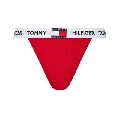Tommy Hilfiger Dames Tanga Bikini (Ext. Size) UW0UW05622, coördinaten slip, rood, S, Rood (primair rood), S Tommy Hilfiger Dames Tanga Bikini (Ext. Size) UW0UW05622, coördinaten slip, rood, S, Rood (primair rood), S