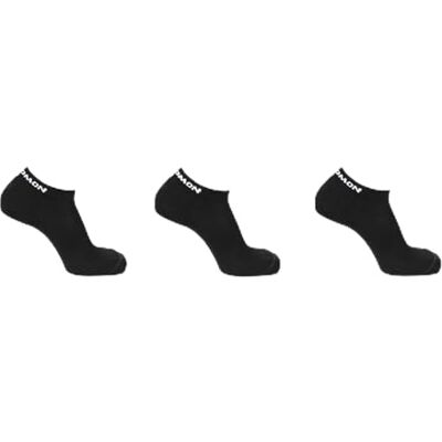 SALOMON Flow Low uniseks sokken, pak van 3, wit, 42-44 SALOMON Flow Low uniseks sokken, pak van 3, wit, 42-44