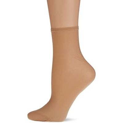 DIM Sublim Voile briljant enkelbandje voor dames, 2 stuks, beige (Capri 797), 41 EU DIM Sublim Voile briljant enkelbandje voor dames, 2 stuks, beige (Capri 797), 41 EU
