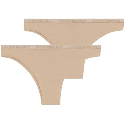 Giorgio Armani Dames Essential Studs 2-Pack Braziliaanse halve slip, roze, XS, roze, XS Giorgio Armani Dames Essential Studs 2-Pack Braziliaanse halve slip, roze, XS, roze, XS