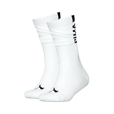 PUMA Dames Slouch Sock Hosiery, wit/zwart., 35-38 EU PUMA Dames Slouch Sock Hosiery, wit/zwart., 35-38 EU