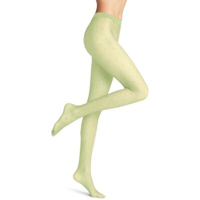 FALKE Dames Panty Dot 15 DEN W Ti sheer gedessineerd 1 paar, Groen Lemon 7498, S FALKE Dames Panty Dot 15 DEN W Ti sheer gedessineerd 1 paar, Groen Lemon 7498, S