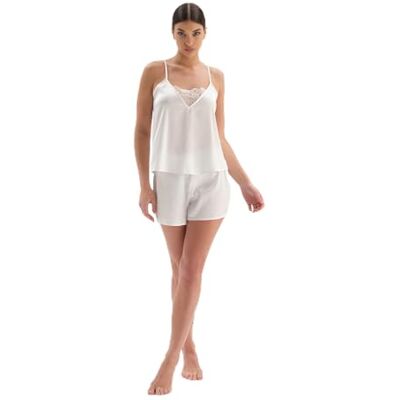 Dagi Dames Lace gedetailleerde kamisole, wit, 40, wit, 40 Dagi Dames Lace gedetailleerde kamisole, wit, 40, wit, 40