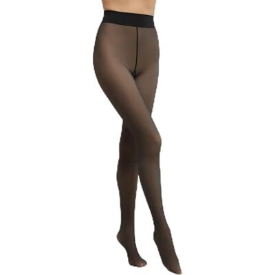 DIM 1 x Thermo panty voor dames, warm en transparant, 80D, Zwart, L-XL DIM 1 x Thermo panty voor dames, warm en transparant, 80D, Zwart, L-XL
