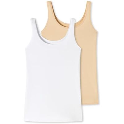 Uncover by Schiesser Schiesser Dames 2-pack top ondergoed, gemengd, 3XL, gemengd, 3XL Uncover by Schiesser Schiesser Dames 2-pack top ondergoed, gemengd, 3XL, gemengd, 3XL