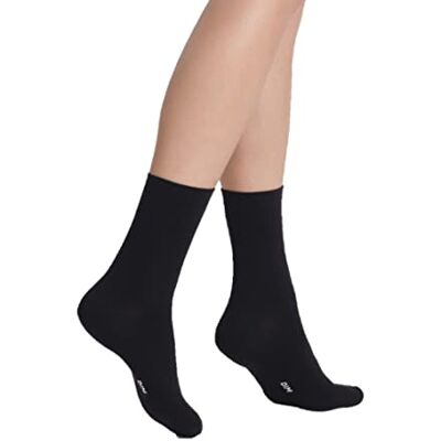 DIM Sokken Skin Soft Dames x2, zwart, 37-41 EU DIM Sokken Skin Soft Dames x2, zwart, 37-41 EU