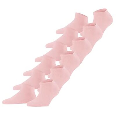 FALKE dames Happy 6-Pack sneakersokken admend katoen verstevigde damessneakersokken een allrounder kort duurzaam slijtvast huidvriendelijk effen multipack 6 paar FALKE dames Happy 6-Pack sneakersokken admend katoen verstevigde damessneakersokken een allrounder kort duurzaam slijtvast huidvriendelijk effen multipack 6 paar