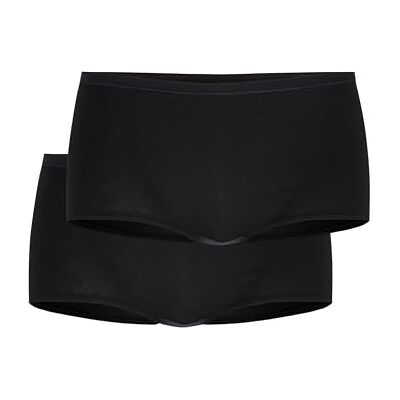 CALIDA Benefit Women Panty voor dames, in praktische dubbele verpakking, klassiek gesneden, zwart, 36-38 CALIDA Benefit Women Panty voor dames, in praktische dubbele verpakking, klassiek gesneden, zwart, 36-38