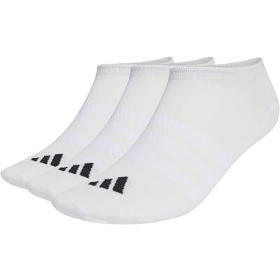 adidas uniseks-volwassene Thin&Light Sportswear No Show Socks 3 Pair Pack, white/white/black, 5-6 Years adidas uniseks-volwassene Thin&Light Sportswear No Show Socks 3 Pair Pack, white/white/black, 5-6 Years