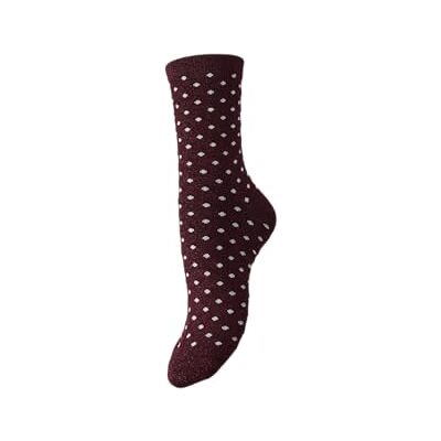 PIECES Pcsebby Glitter Long Pattern Noos Bc, tawny port, One size PIECES Pcsebby Glitter Long Pattern Noos Bc, tawny port, One size