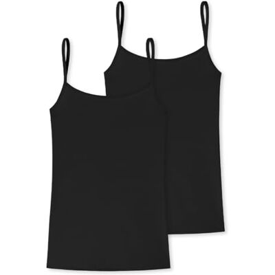 Uncover by Schiesser Schiesser Dames 2 stuks spaghettitop ondergoed, zwart, 3XL, zwart, 3XL Uncover by Schiesser Schiesser Dames 2 stuks spaghettitop ondergoed, zwart, 3XL, zwart, 3XL