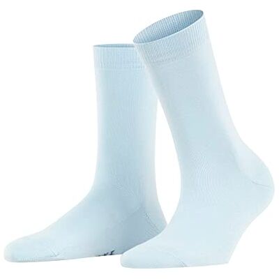 FALKE Dames Sokken Family W So katoen eenkleurig 1 paar, Blauw Light Blue 6594, 39-42 FALKE Dames Sokken Family W So katoen eenkleurig 1 paar, Blauw Light Blue 6594, 39-42