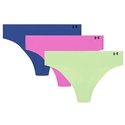 UNDER ARMOUR 3-pack Pure Stretch No Show String Ondergoed, de hele dag comfort & Ultra-zachte pasvorm, Retro Groen/Magenta/Blauw, XL UNDER ARMOUR 3-pack Pure Stretch No Show String Ondergoed, de hele dag comfort & Ultra-zachte pasvorm, Retro Groen/Magenta/Blauw, XL