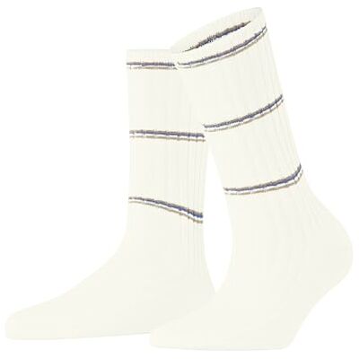 FALKE Dames Sokken Cosy Wool Boot W So wol kasjmier eenkleurig 1 paar, Wit Off-White 2040 Stripe, 35-38 FALKE Dames Sokken Cosy Wool Boot W So wol kasjmier eenkleurig 1 paar, Wit Off-White 2040 Stripe, 35-38