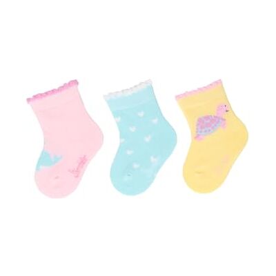 Sterntaler Meisjessokken (verpakking van 3), roze, 14 Sterntaler Meisjessokken (verpakking van 3), roze, 14