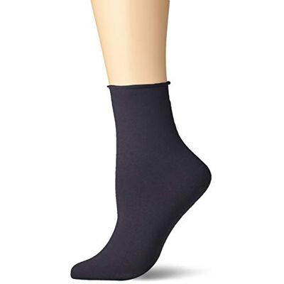 KUNERT Dames Sokken Sensual Cotton Rollrand 130 DEN, nachtblauw 2220, 35-38 EU KUNERT Dames Sokken Sensual Cotton Rollrand 130 DEN, nachtblauw 2220, 35-38 EU