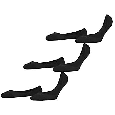 FALKE Dames Liner sokken Invisible Step Medium Cut Multipack W In katoen onzichtbar eenkleurig 3 paar, Zwart Black 3000, 39-40 FALKE Dames Liner sokken Invisible Step Medium Cut Multipack W In katoen onzichtbar eenkleurig 3 paar, Zwart Black 3000, 39-40