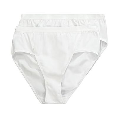 Ulla Popken Grote maten dames slip jazz-Pant set van 2, wit, 42-44 Ulla Popken Grote maten dames slip jazz-Pant set van 2, wit, 42-44