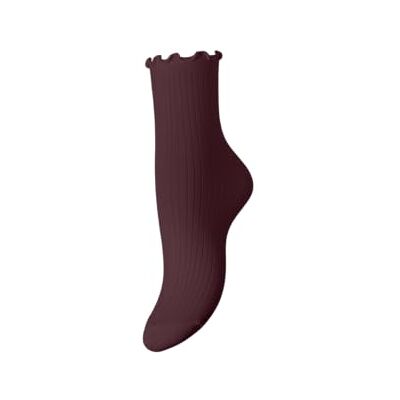 PIECES Pcafia Noos damessokken, tawny port, One size PIECES Pcafia Noos damessokken, tawny port, One size