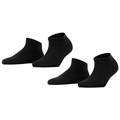 FALKE dames Happy 2-Pack sneakersokken admend katoen verstevigde damessneakersokken een allrounder kort duurzaam slijtvast huidvriendelijk effen multipack 2 paar FALKE dames Happy 2-Pack sneakersokken admend katoen verstevigde damessneakersokken een allrounder kort duurzaam slijtvast huidvriendelijk effen multipack 2 paar